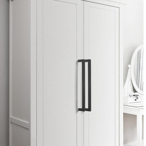 1/2" Square Bar Cabinet Handle Pulls Black Kitchen Hardware Drawer Pull and Knobs 2-12" PDDJS12HBK - Probrico