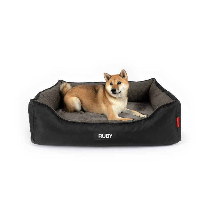 EzyDog 2-in-1 Ortho Smart Dog Bed size L with dog for scale