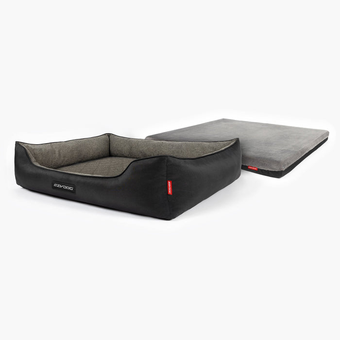 EzyDog 2-in-1 Ortho Smart Dog Bed with removable travel mattress