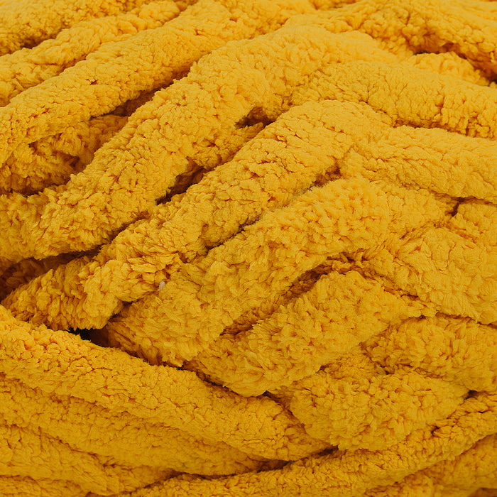 20mm Chunky Chenille Yarn - Sun Color