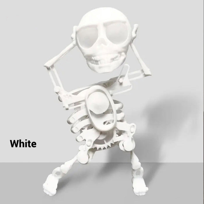3D Printed Dancing Skeleton Halloween Decoration with Light & Sound Effects