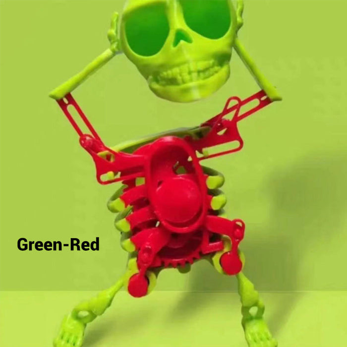 3D Printed Dancing Skeleton Halloween Decoration with Light & Sound Effects