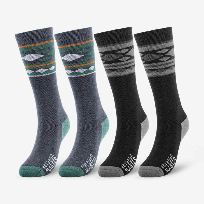 4-Pack Merino Wool Ski Socks