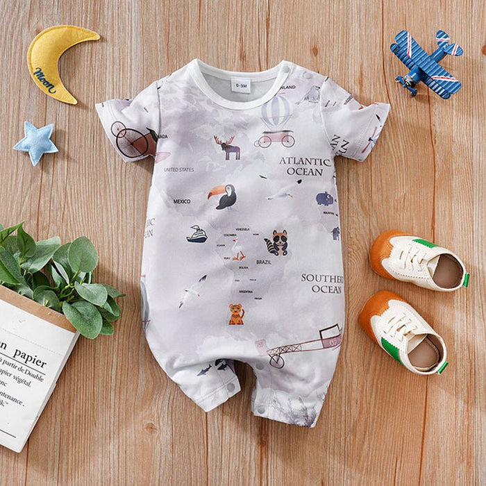 5 Designs Premium Baby's Cartoon Jumpsuit