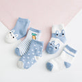 5-Pack Animal Patterns Casual Socks (8 Designs)