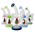 6" Mini Swirl Triangle Water Pipe | Rig