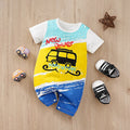9 Designs Premium Baby's Short Sleeve Cotton Cartoon Jumpsuit