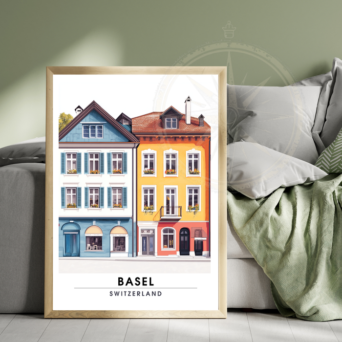 Affiche Bâle | Impression de voyage Suisse | Affiche Suisse-3