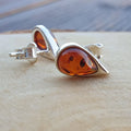 Amber Stud Earrings