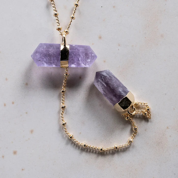 Amethyst Crystal Necklace