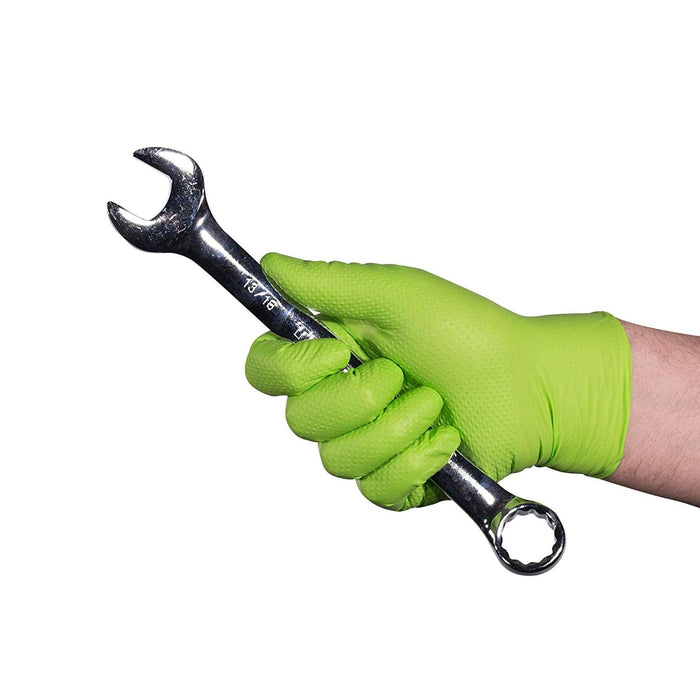 AMMEX® Gloveworks® HD Green Nitrile Powder Free Industrial Gloves - NYDIRECT