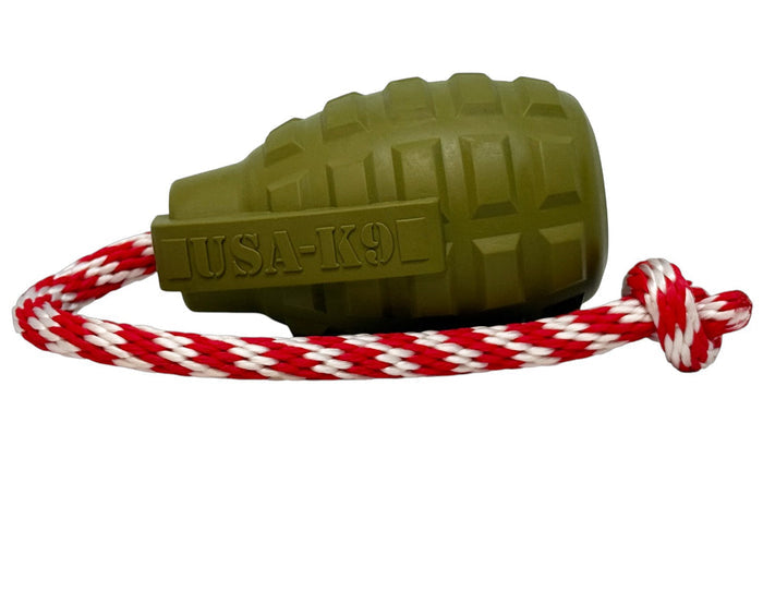 Army Green Grenade Rope Reward Toy