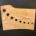 Ash Cutting Board w/ Live Edge and Circles #2604