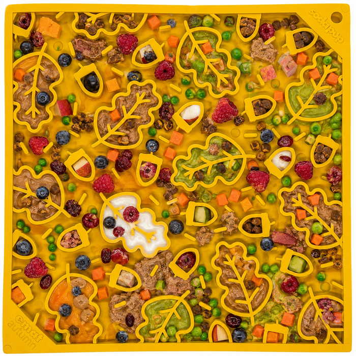 Autumn Leaf Yellow Lick Mat