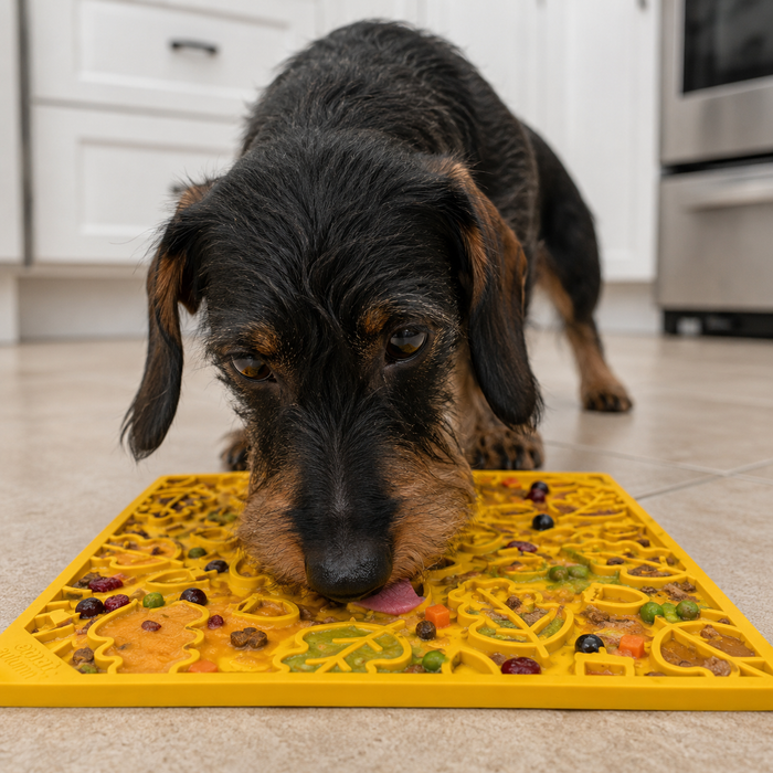 Autumn Leaf Yellow Lick Mat