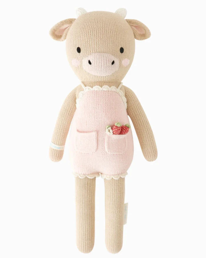 Ava the cow in powder pink