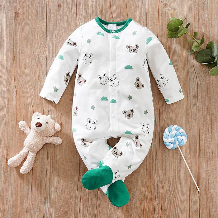 Baby Adorable Mixed Animals Print Jumpsuit (6 Designs)