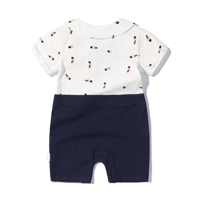 Baby Bear Prints with Bow Tie Jumpsuit