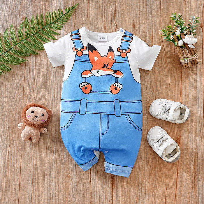 Baby Blue Mix Prints Jumpsuit (5 Designs)