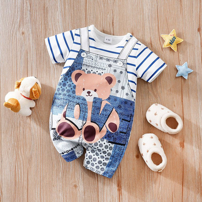 Baby Blue Mix Prints Jumpsuit (5 Designs)