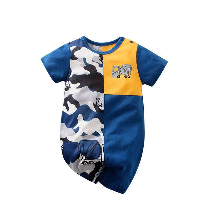 Baby Boy Cool Vehicle Design Jumpsuit