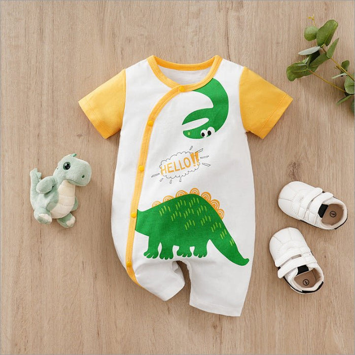 Baby Boy Fashion Design Short Sleeve Jumpsuit (3 Designs)