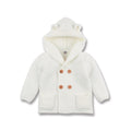 Baby Boy Knit Button-Up Sweater with Bear Ears Hoodie (4 Colors)