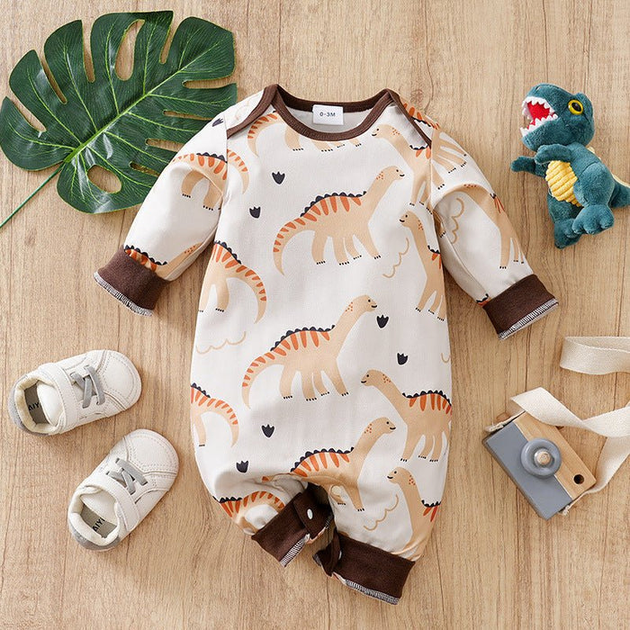 Baby Cars and Animals Mixed Print Jumpsuit (6 Designs)