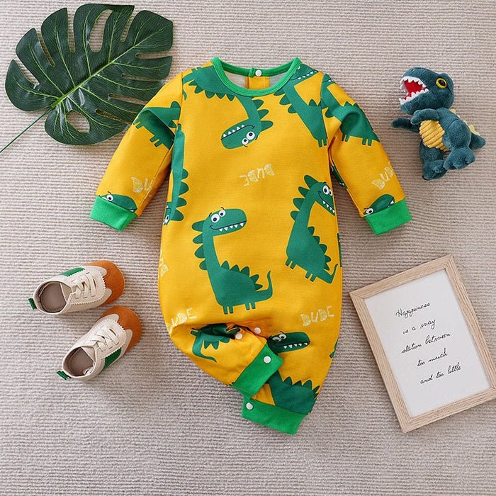 Baby Cars and Animals Mixed Print Jumpsuit (6 Designs)