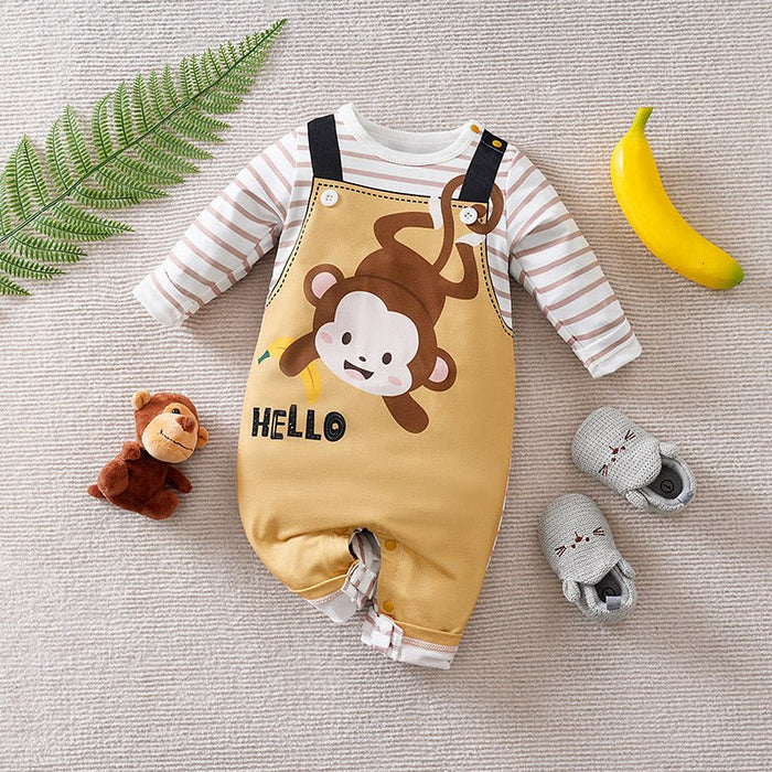 Baby Comfy Cute Animals Prints Jumpsuit (5 Designs)
