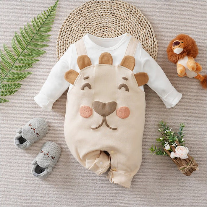 Baby Dinosaur and Bear Print Jumpsuit (6 Designs)