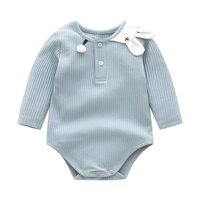 Baby Girl Bunny Ears Long Sleeve Onesie (6 Colors)