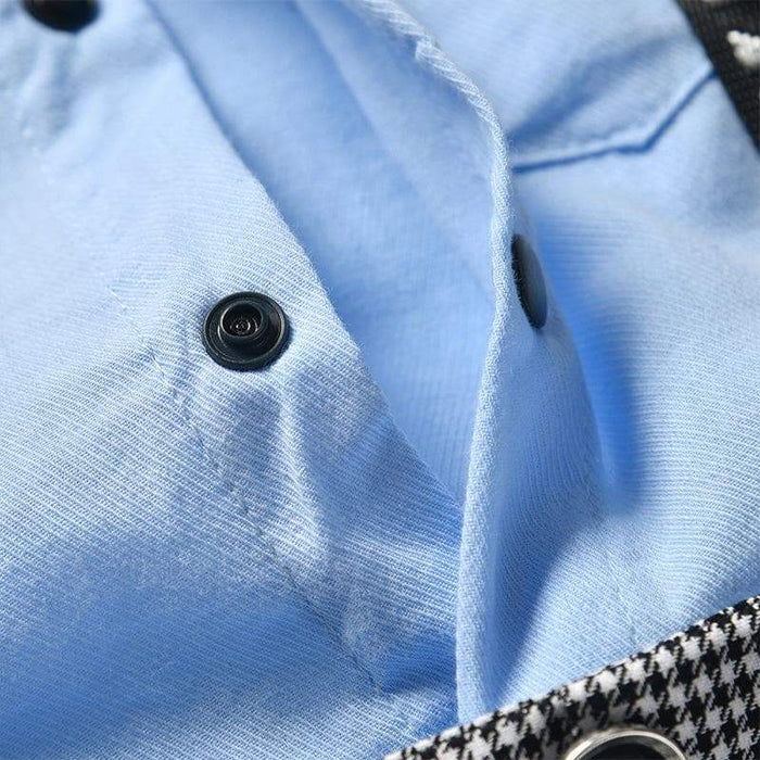 Baby Lapel Collar Bowknot School Jumpsuit