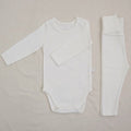 Baby Long Sleeve Onesie and Matching Pants Set (9 Colors)