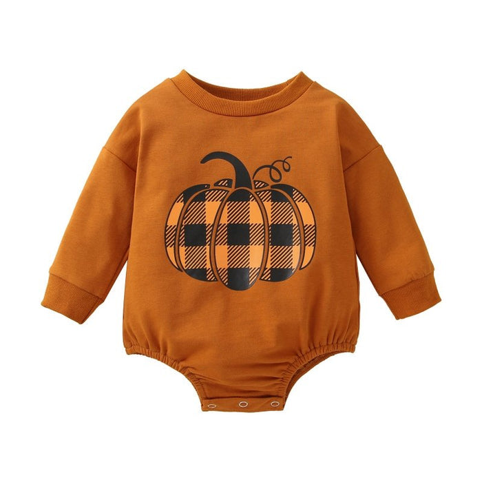 Baby Pumpkin Design Halloween Onesie