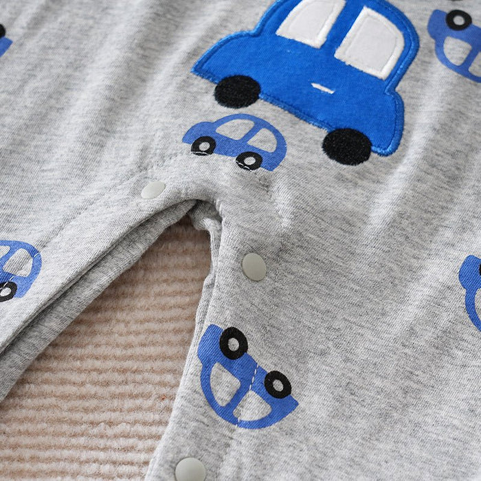 Baby Three Cars Embroidery Jumpsuit (3 Colors)