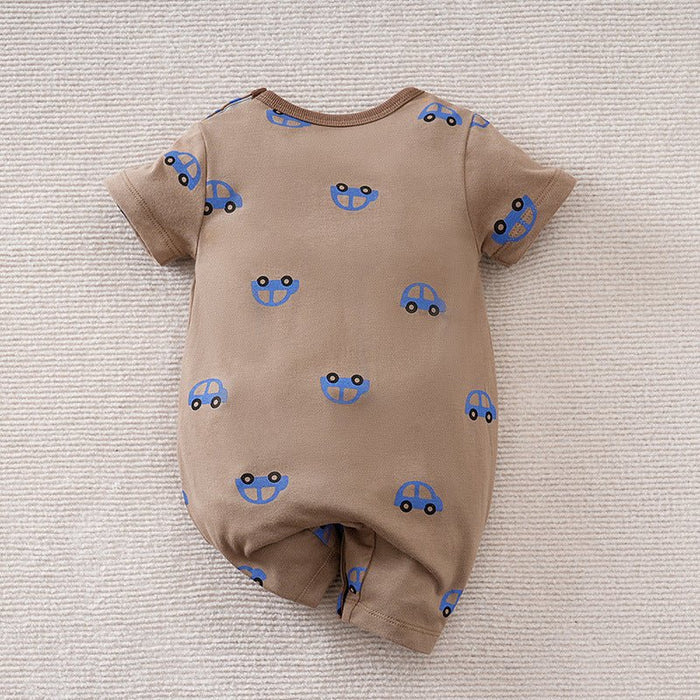 Baby Three Cars Embroidery Jumpsuit (3 Colors)