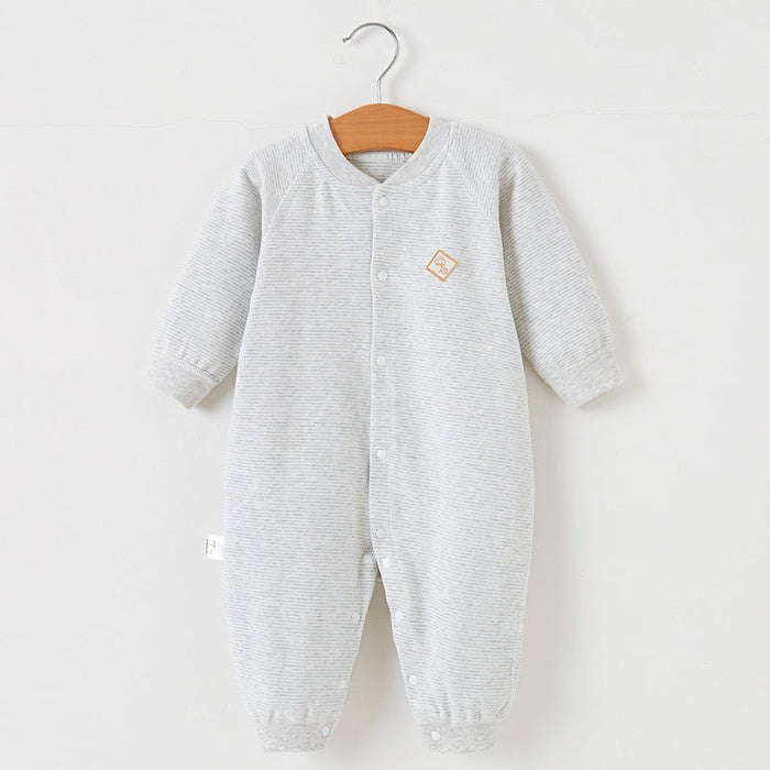 Baby's 100% Cotton Cozies Stripe Jumpsuit (4 Colors)