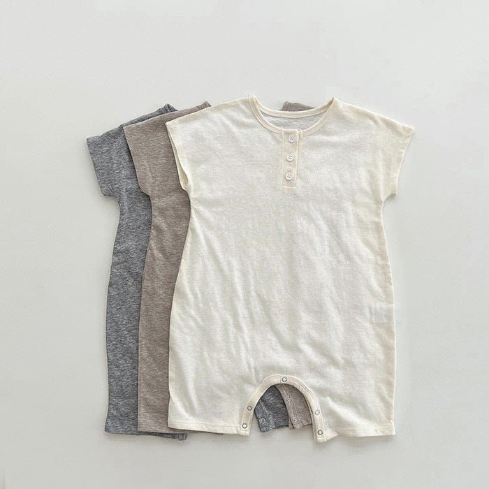 Baby's Cotton Casual Jumpsuit (3 Colors)
