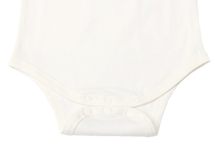 Baby's Letter Print White Short-sleeve Romper