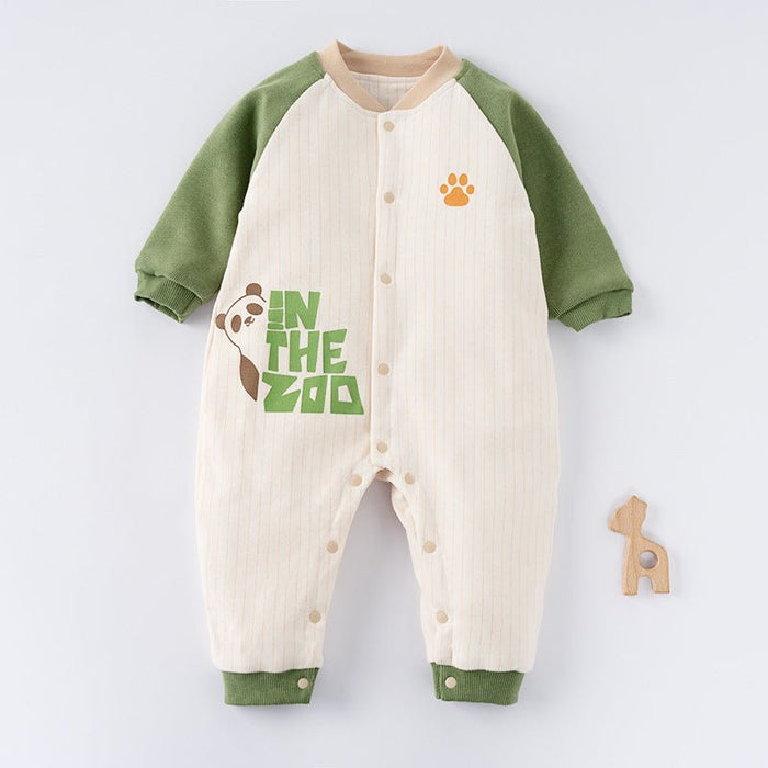Baby's Panda in The Zoo Print Design Jumpsuit (3 Colors)