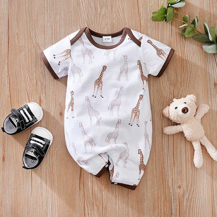 Baby's Summer Animal Print Design Jumpsuit (5 Designs)