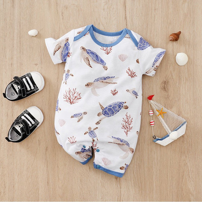 Baby's Summer Animal Print Design Jumpsuit (5 Designs)