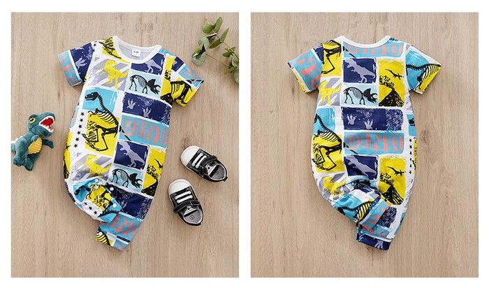 Baby's Summer Animal Print Design Jumpsuit (5 Designs)