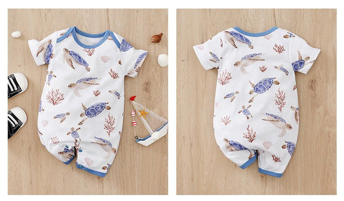 Baby's Summer Animal Print Design Jumpsuit (5 Designs)