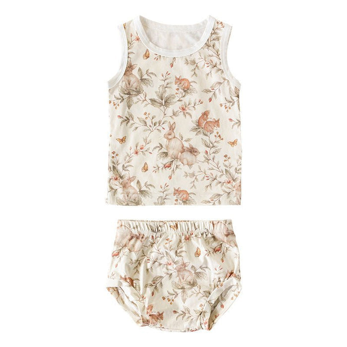 Baby/Toddler Animals Print Top and Shorts Set (3 Designs)