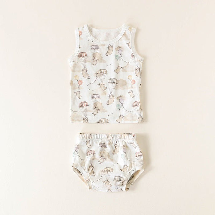 Baby/Toddler Animals Print Top and Shorts Set (3 Designs)