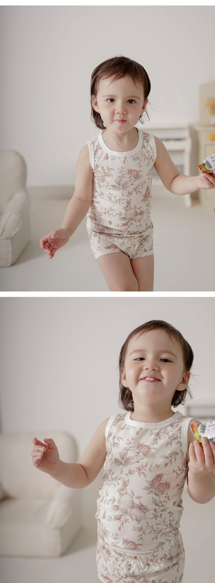 Baby/Toddler Animals Print Top and Shorts Set (3 Designs)