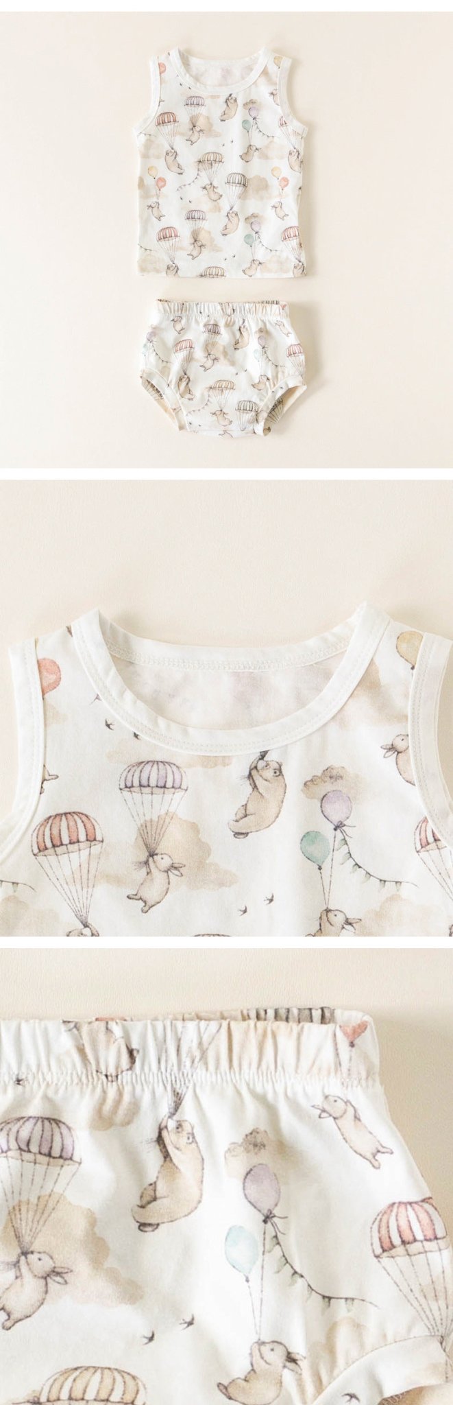 Baby/Toddler Animals Print Top and Shorts Set (3 Designs)