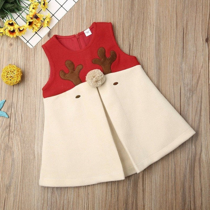 Baby/Toddler Girl Christmas Reindeer Sleeveless Dress